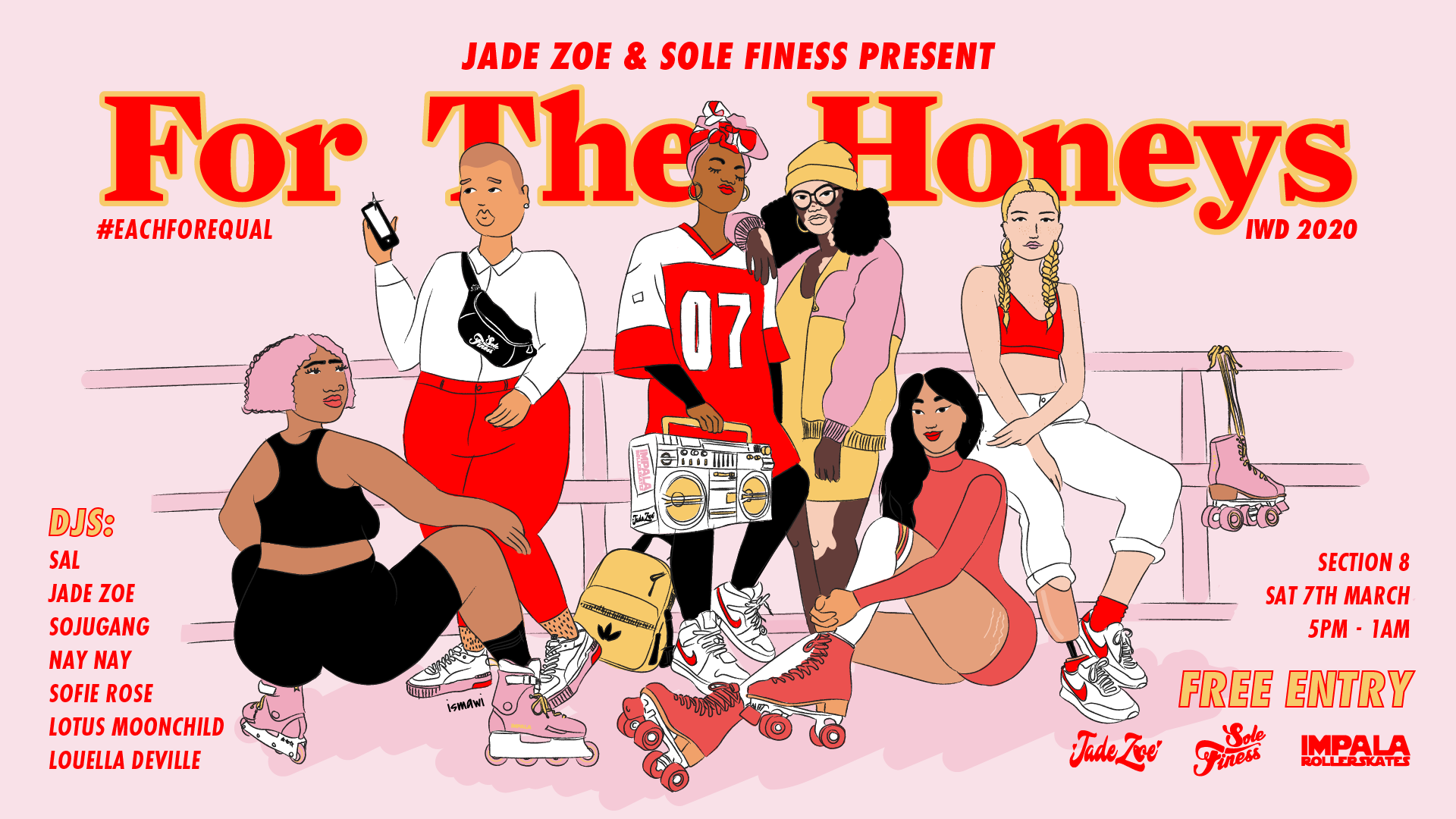 Jade Zoe & Sole Finess present: For The Honeys #IWD2020