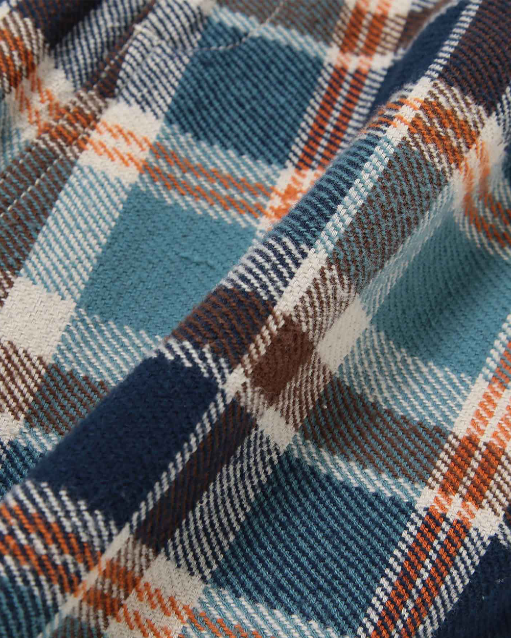 Beams Boy Work Check Easy Pants Blue 1324-0488-791-7518