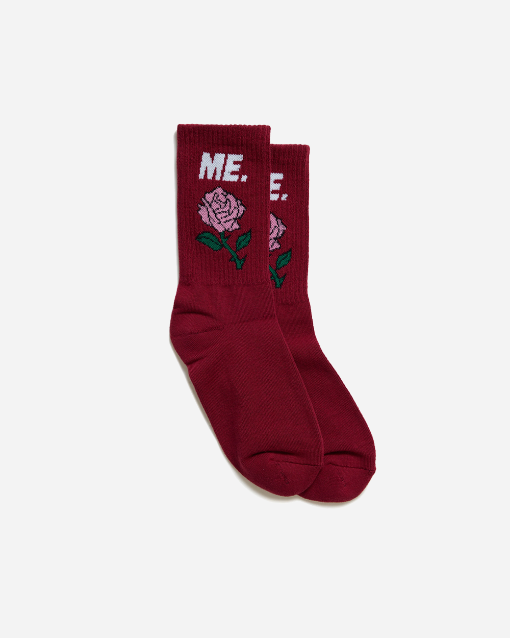 Melody Ehsani ME. Rose Socks Burgundy MEW253KS1017BURG