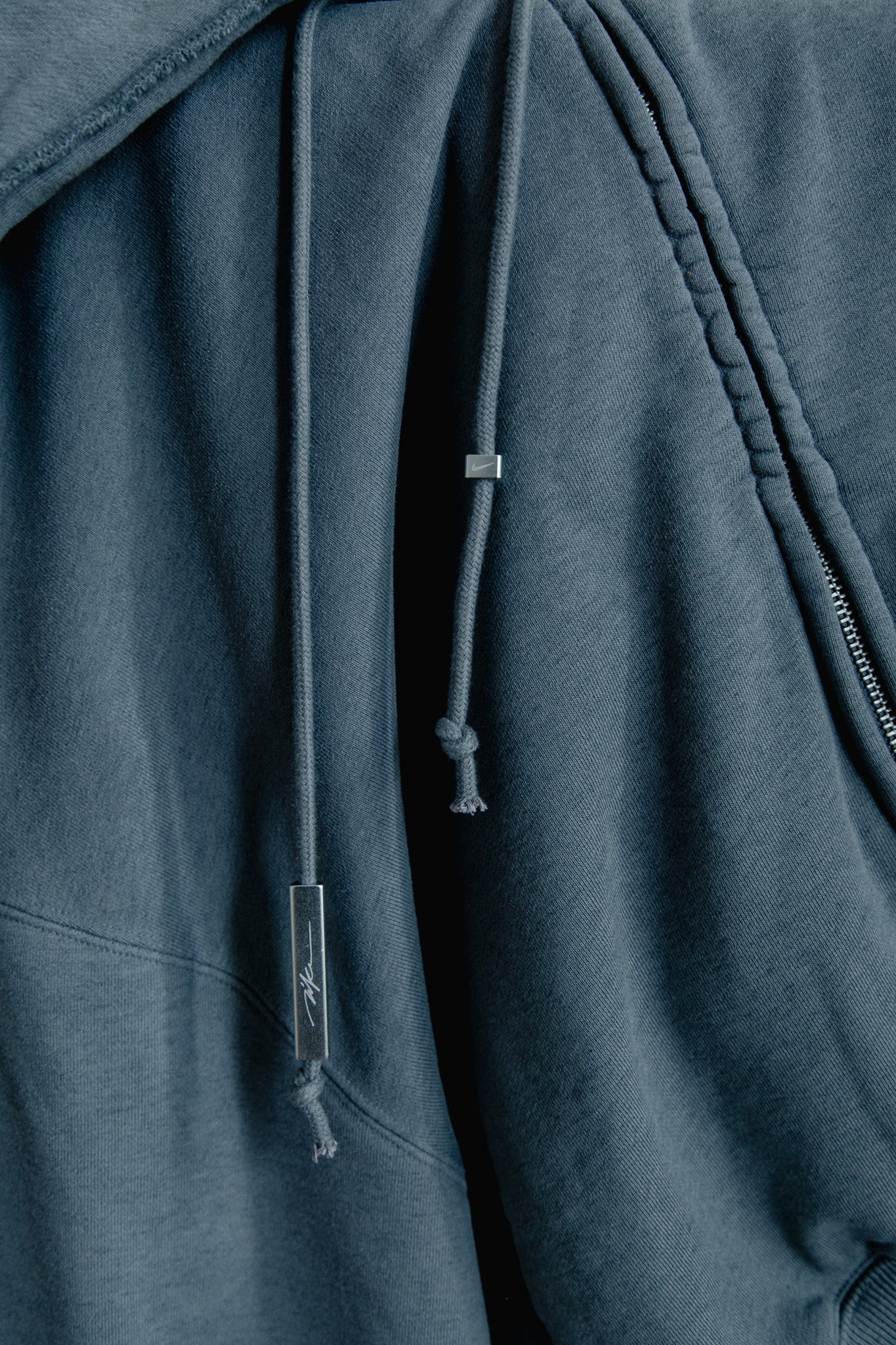 Nike Women's Studio Fleece Hoodie Cool Grey Heather IM6092-064