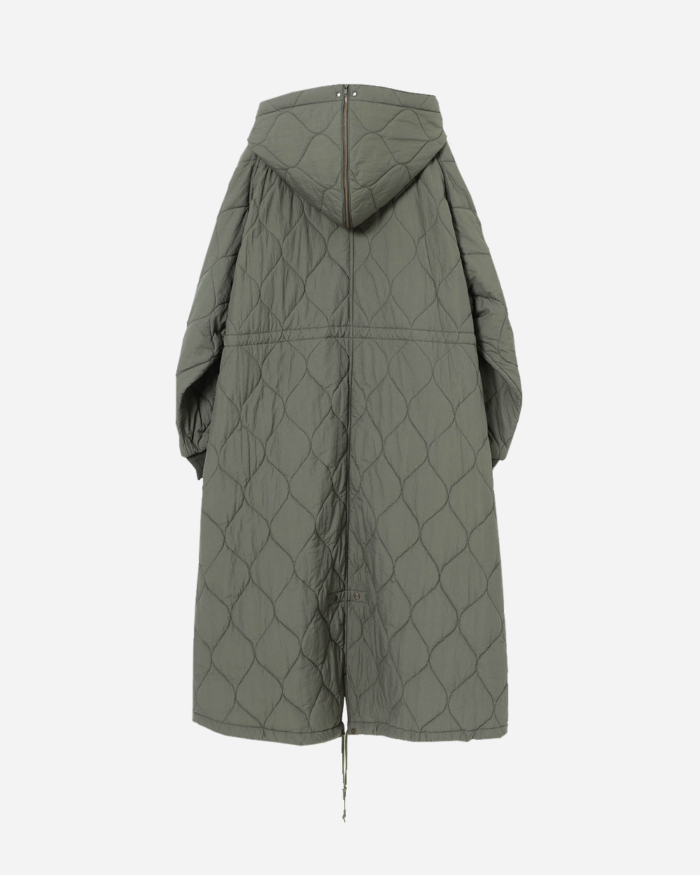 Beams Boy Nylon Quilted Hood Coat Olive 1319-0097-452-6788