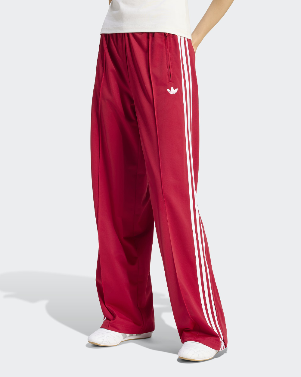 adidas Originals Firebird Loose Track Pants Red/White KS4670