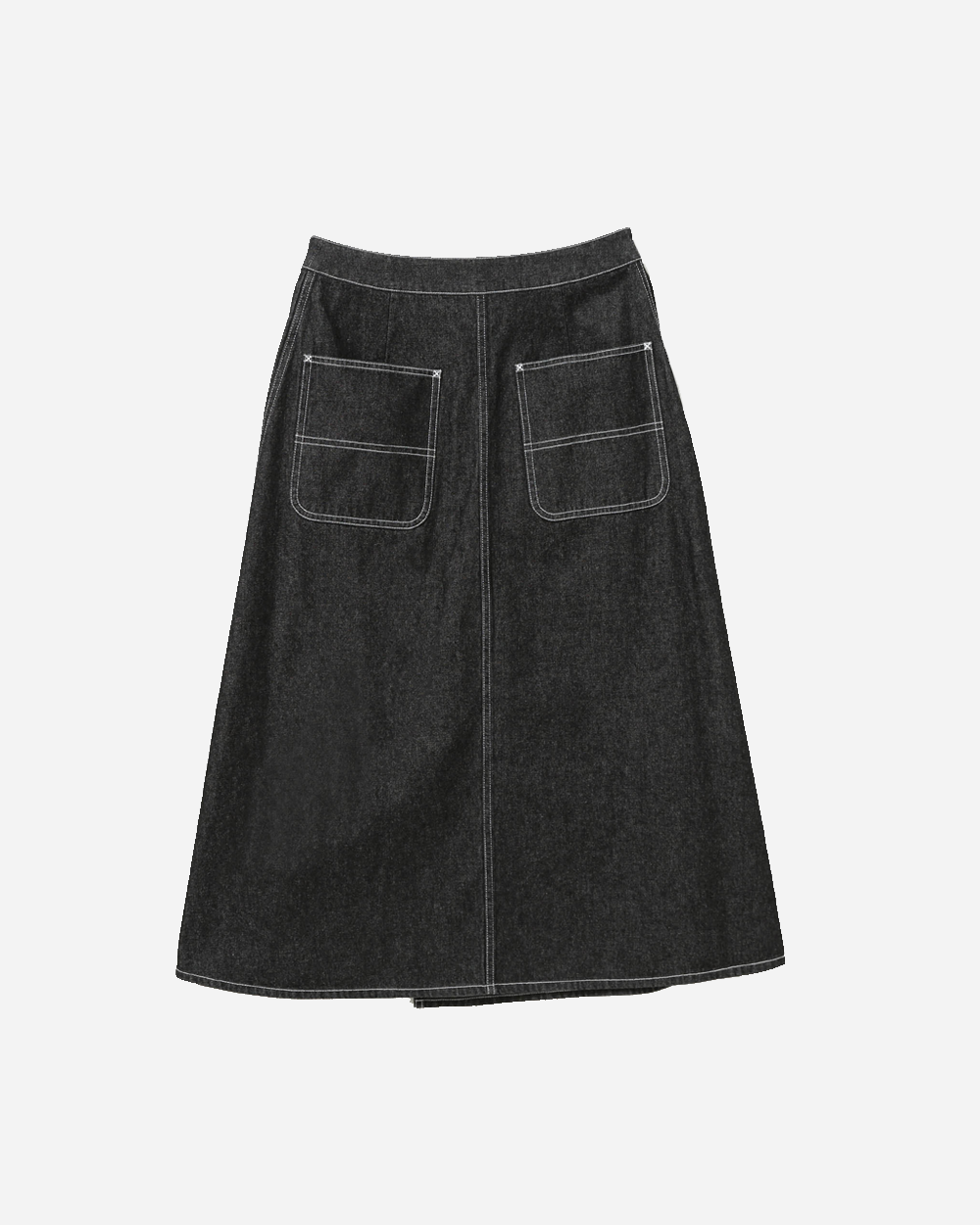 Beams Boy Wrapped Pleated Skirt Black 1327-0554-452-1918