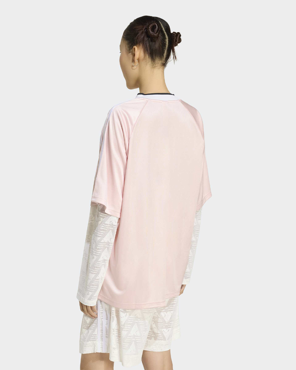 adidas Originals Lace Long Sleeve Jersey Sand Pink KC6433