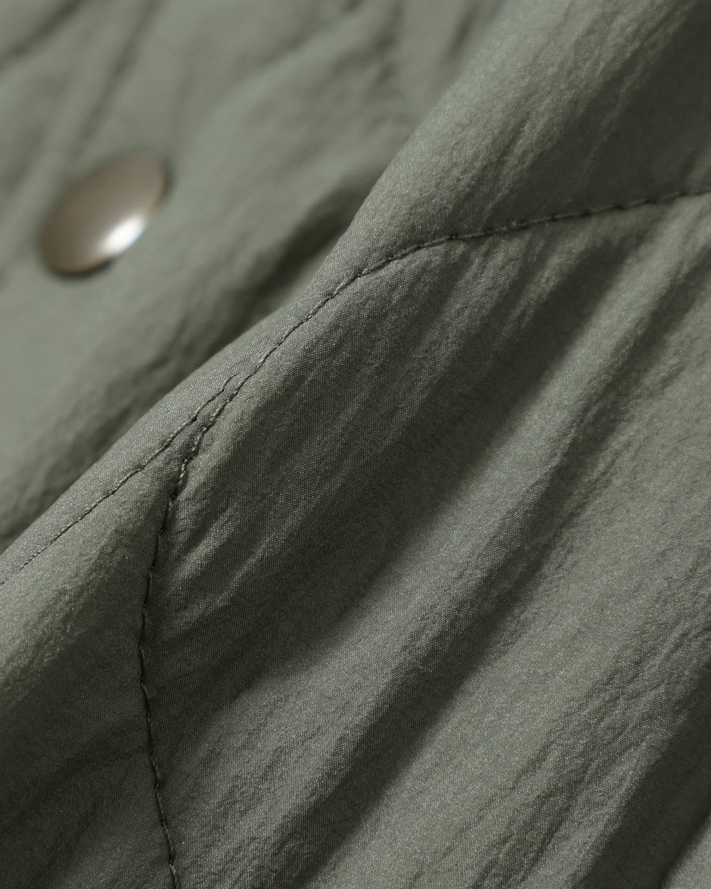 Beams Boy Nylon Quilted Hood Coat Olive 1319-0097-452-6788