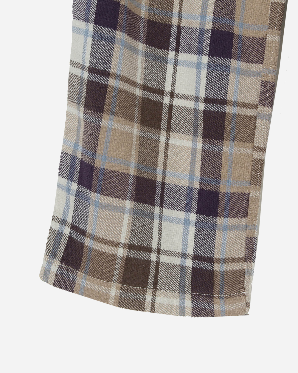 Beams Boy Work Check Easy Pants Ivory 1324-0488-791-0818