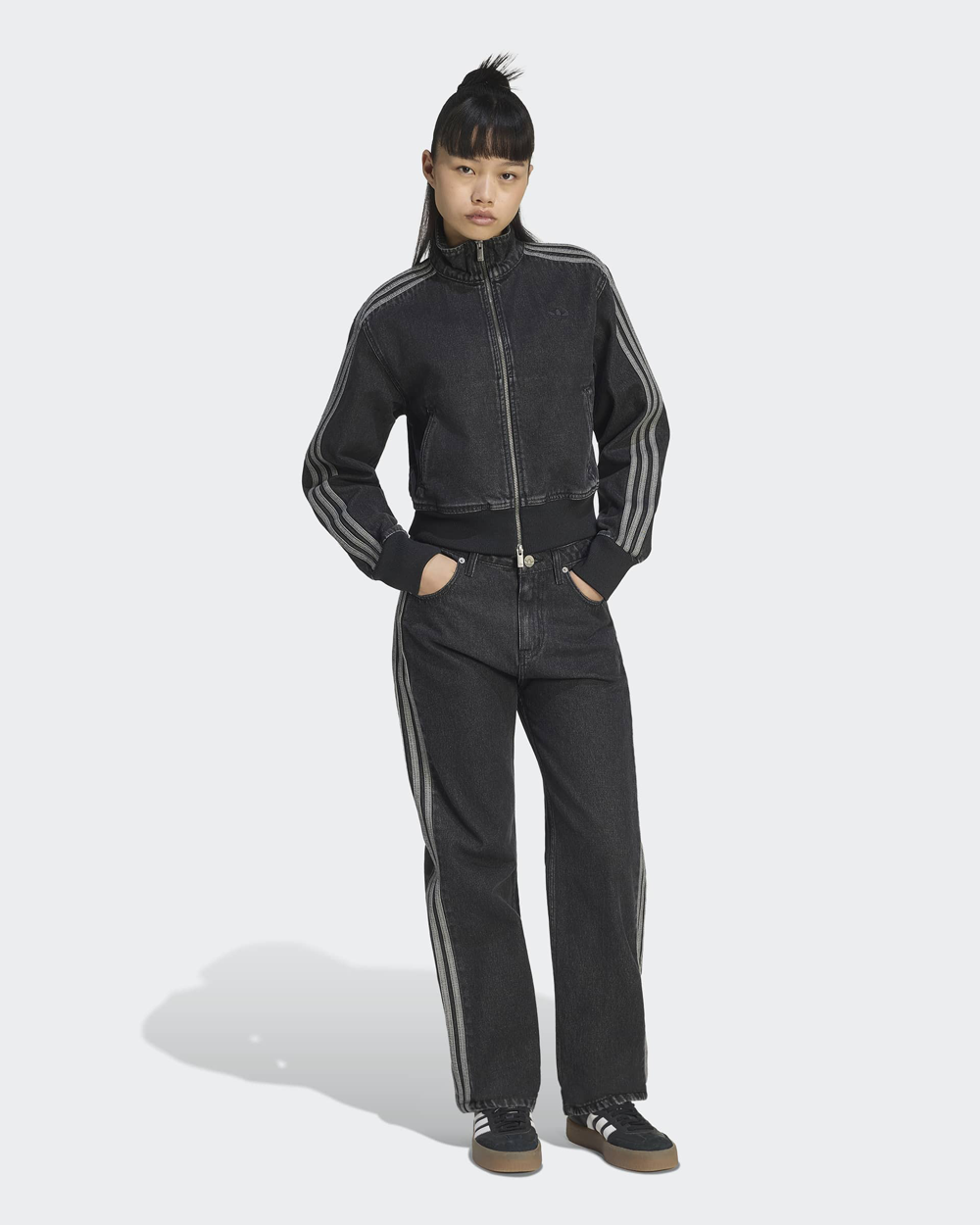 adidas Originals Firebird Track Top Denim True Black IB6917