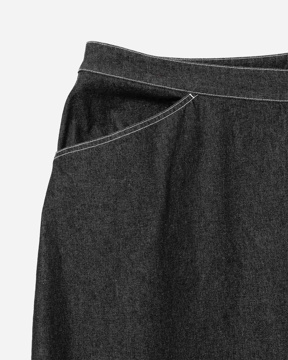 Beams Boy Wrapped Pleated Skirt Black 1327-0554-452-1918