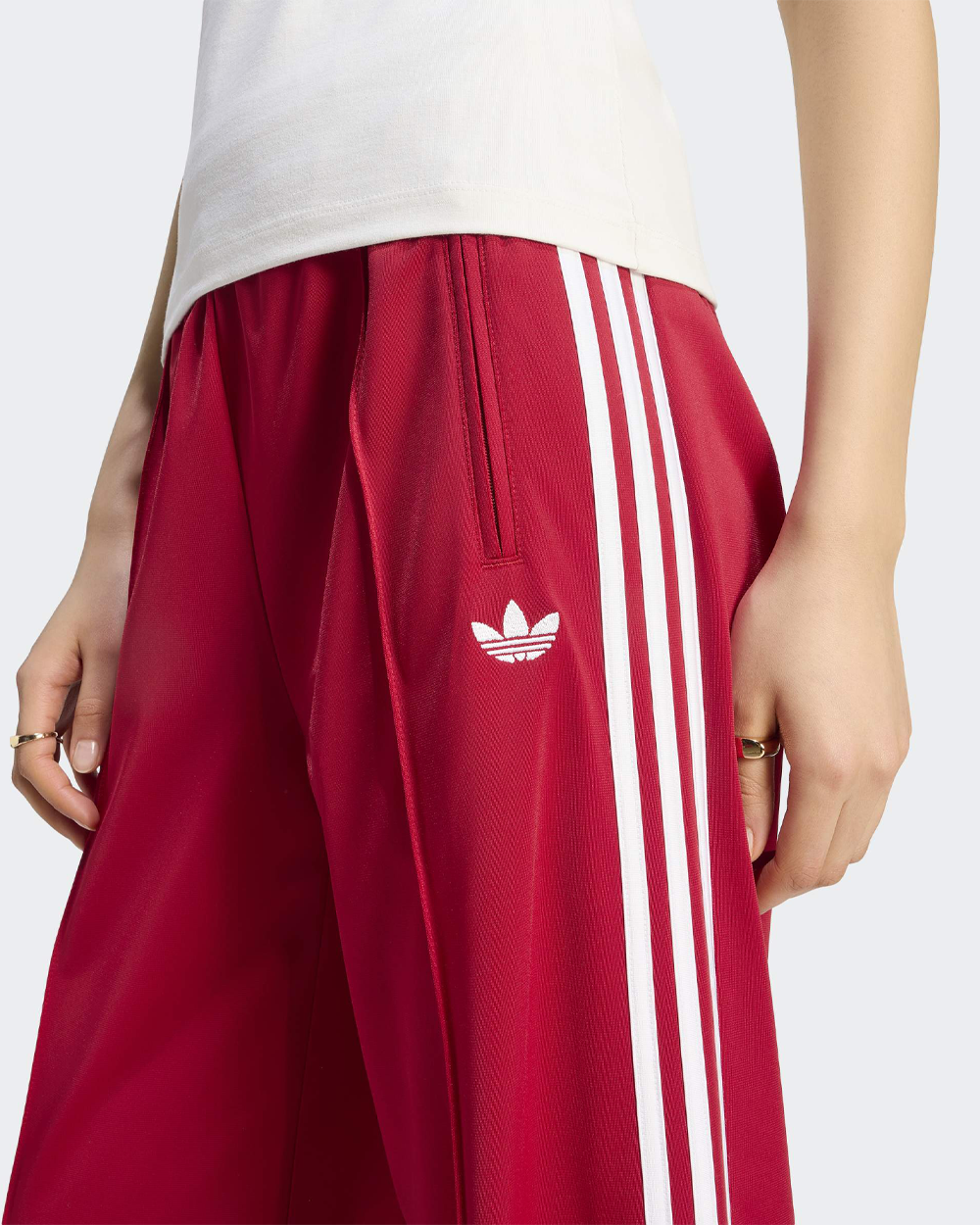 adidas Originals Firebird Loose Track Pants Red/White KS4670