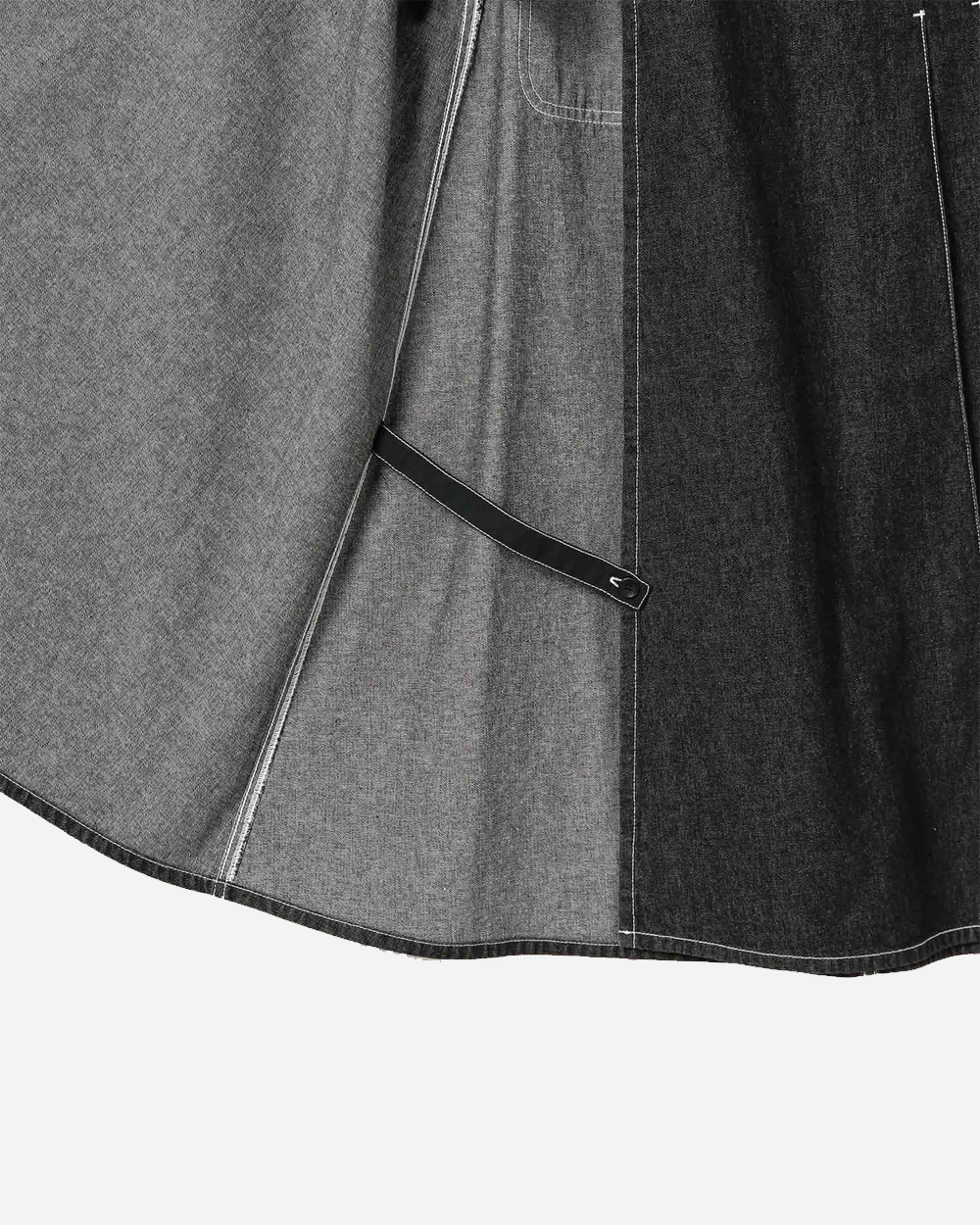 Beams Boy Wrapped Pleated Skirt Black 1327-0554-452-1918
