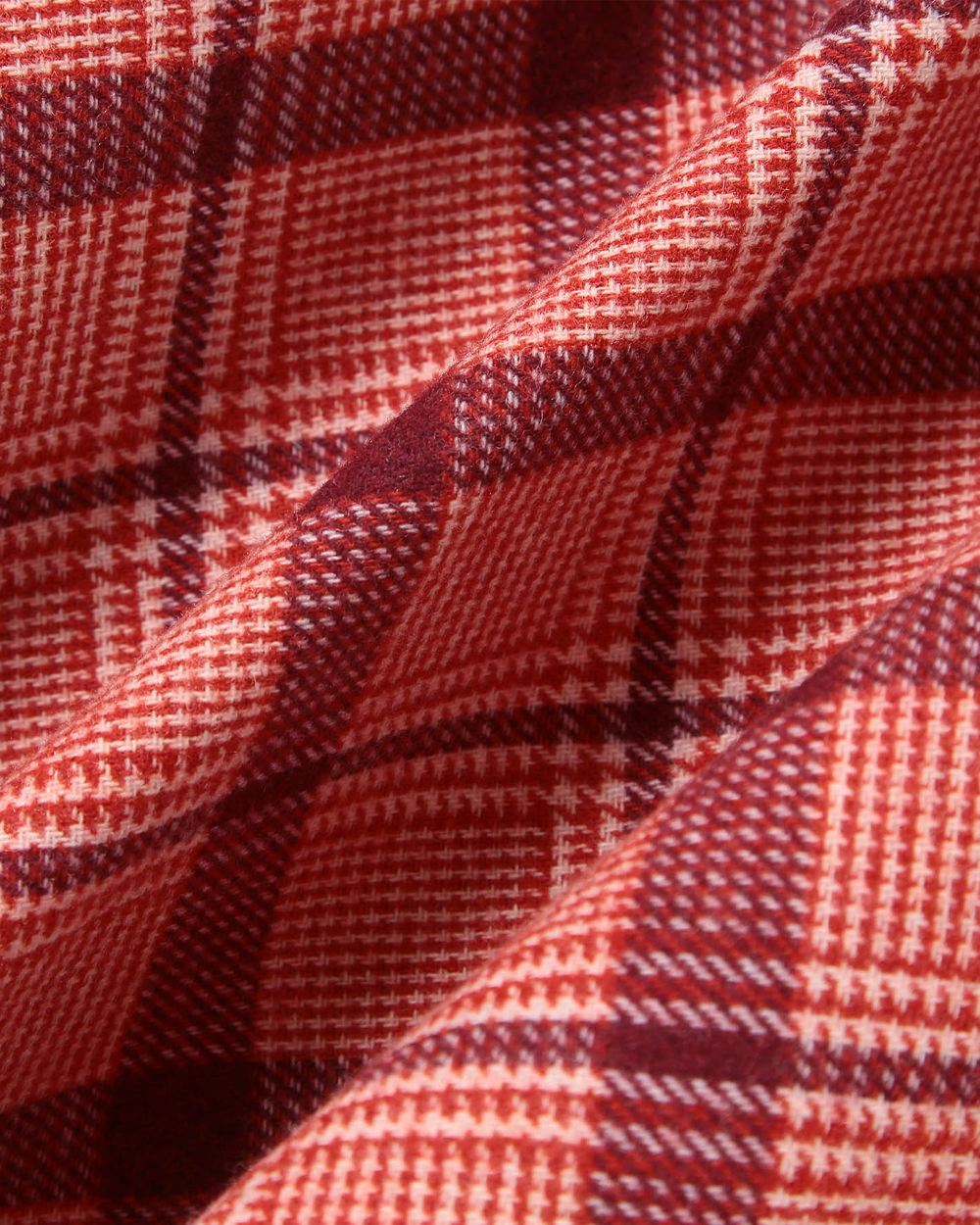 Beams Boy Check Long A-Line Skirt Red 1327-0144-803-3518