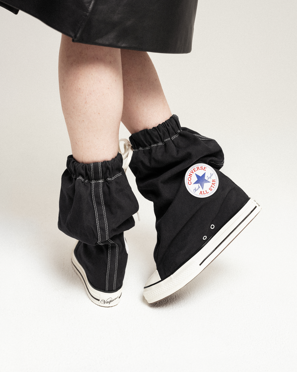 Vaquera x Converse Chuck Taylor Wedge X-Hi Black A17687C