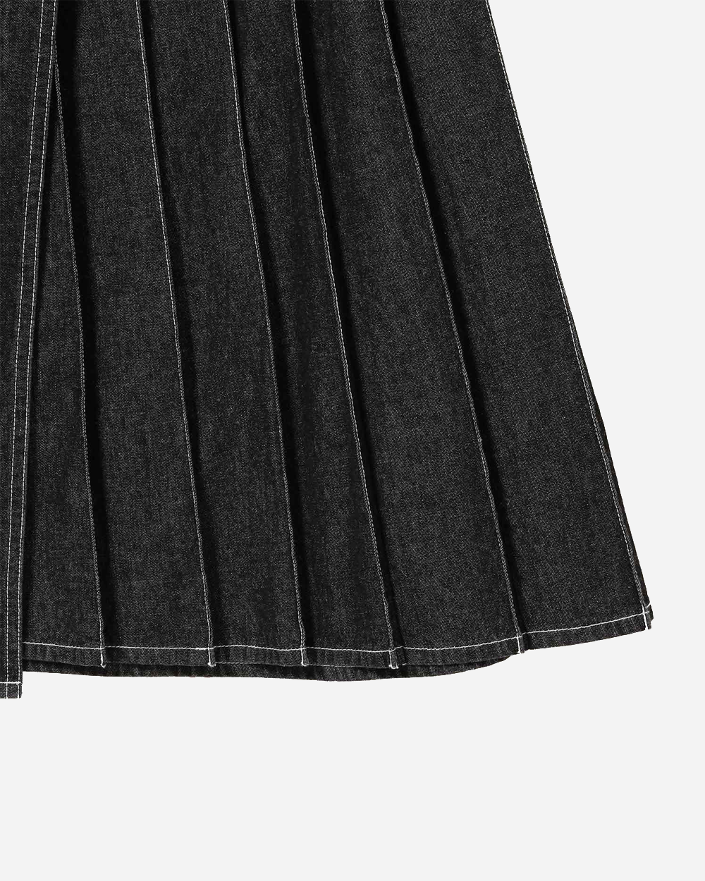 Beams Boy Wrapped Pleated Skirt Black 1327-0554-452-1918