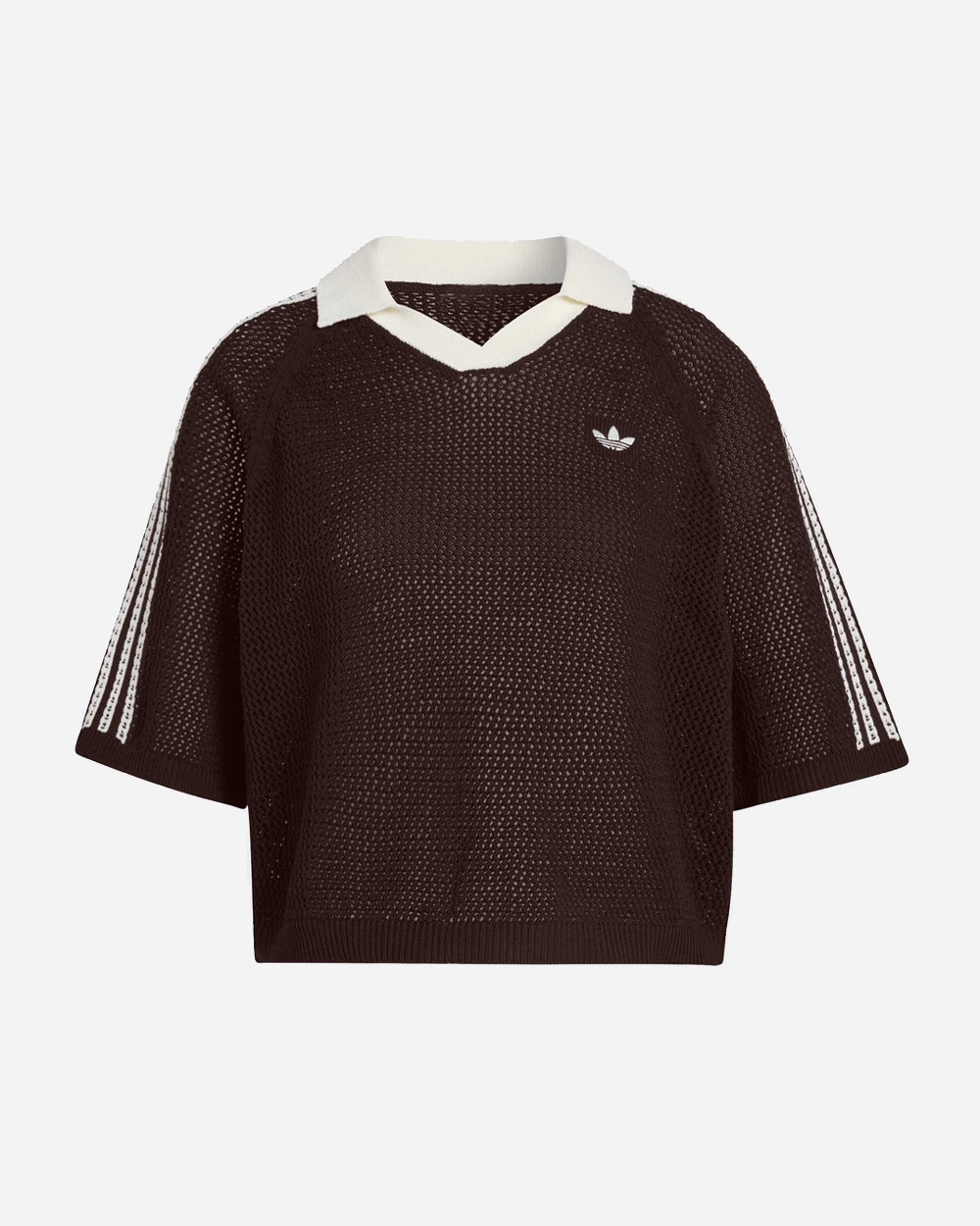Knitted Crochet Polo Aurora Coffee
