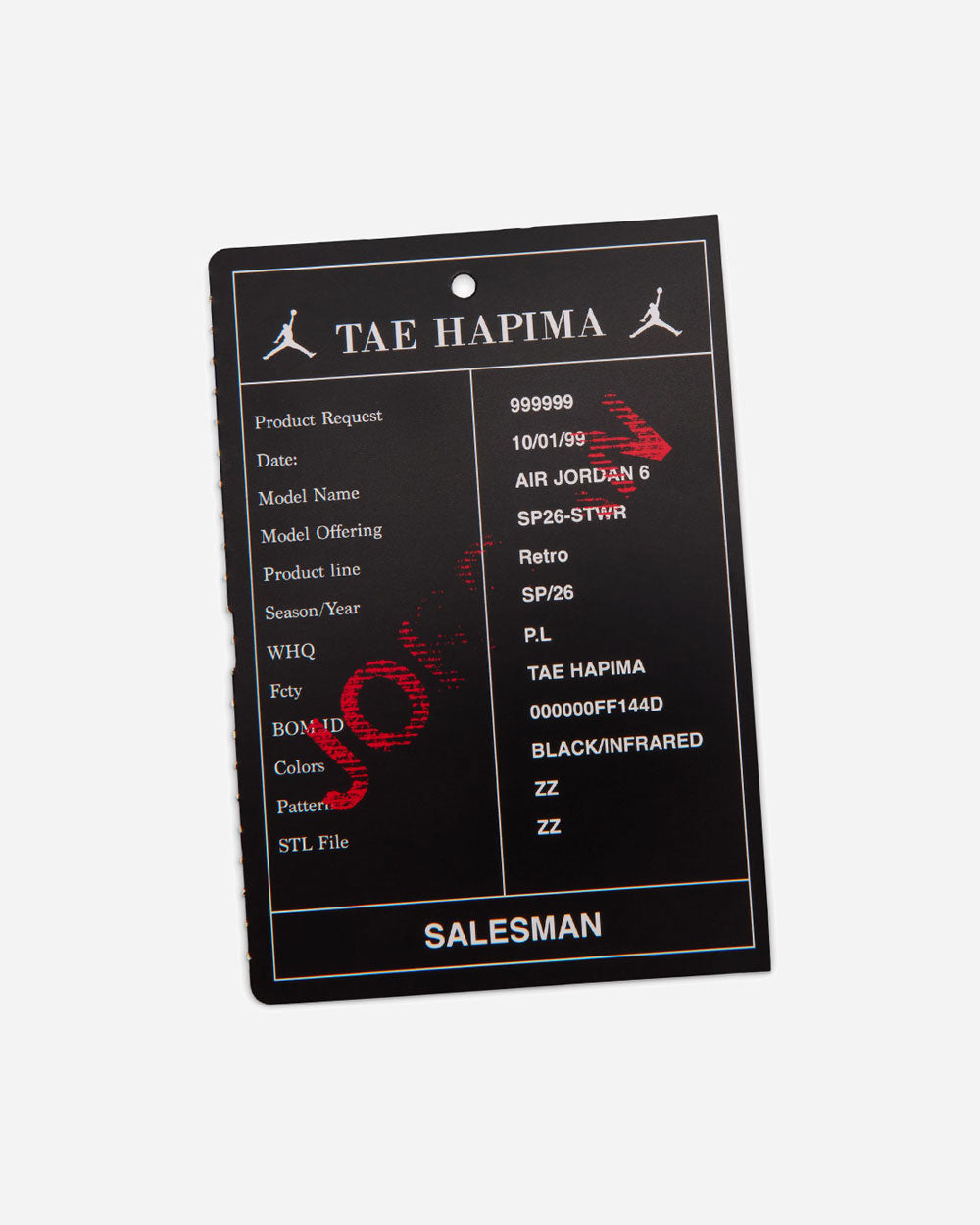 Air Jordan 6 Retro "Reverse Infrared" Black/Light Crimson CT8529-001