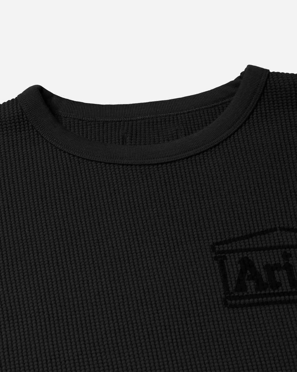 Aries Reversible Temple Waffle Long Sleeve Tee Black AR40666.04