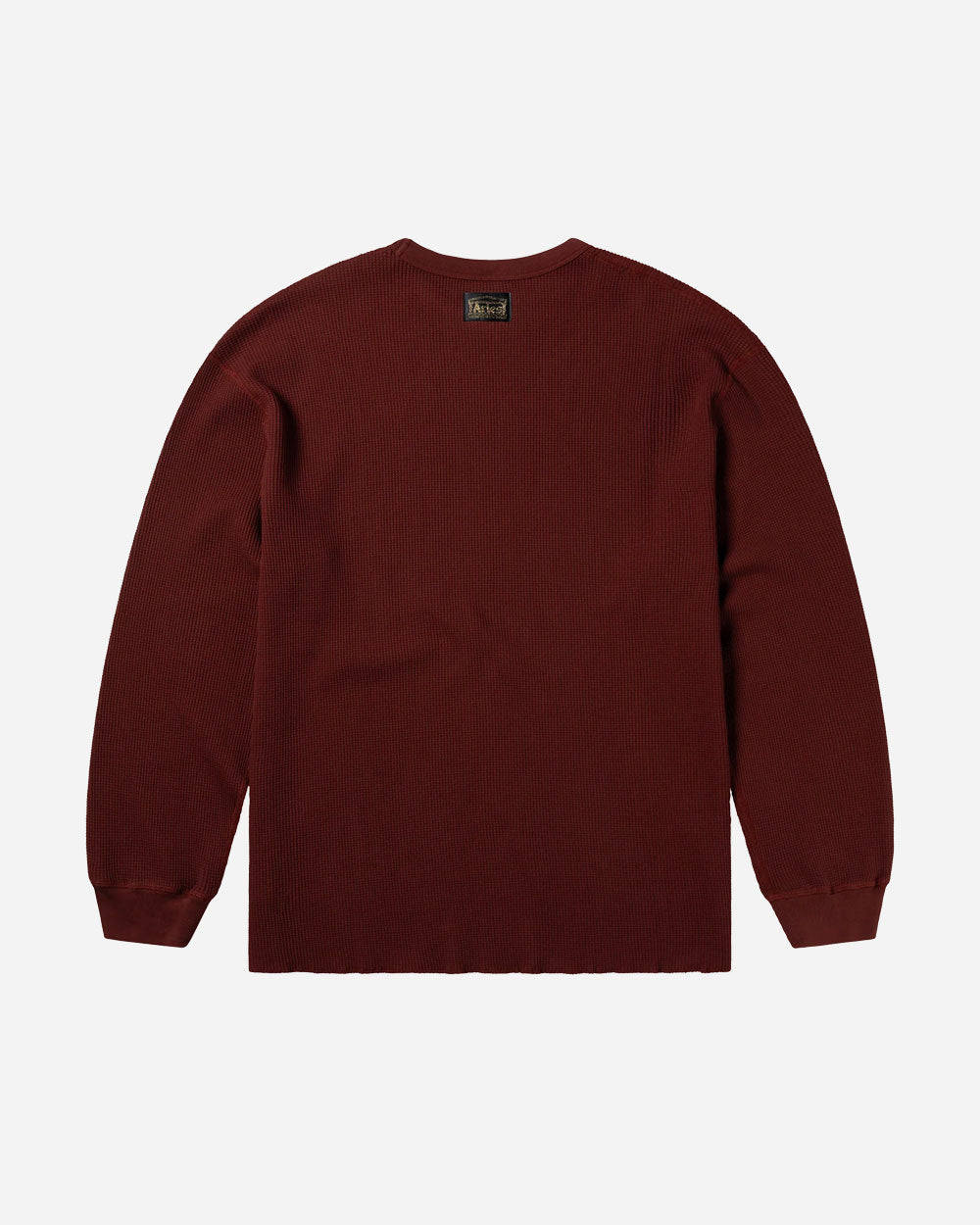 Aries Reversible Temple Waffle Long Sleeve Tee Burgundy AR40666.04