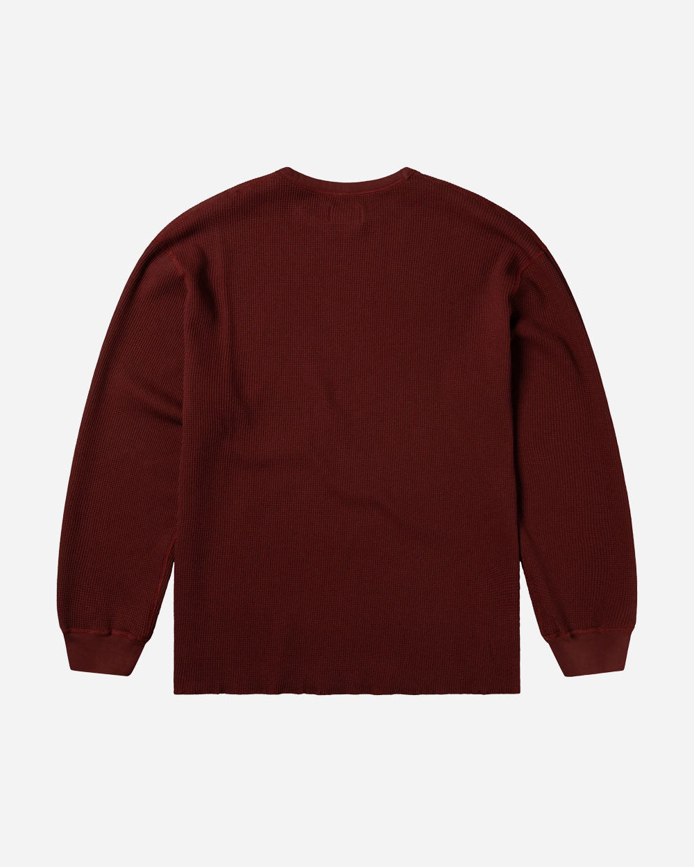 Aries Reversible Temple Waffle Long Sleeve Tee Burgundy AR40666.04