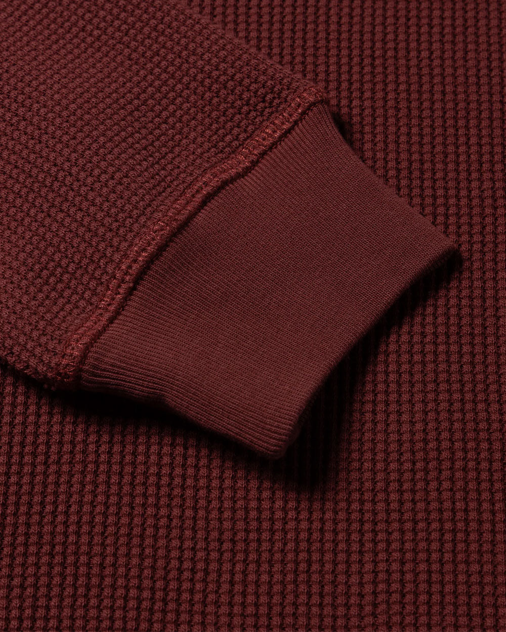 Aries Reversible Temple Waffle Long Sleeve Tee Burgundy AR40666.04