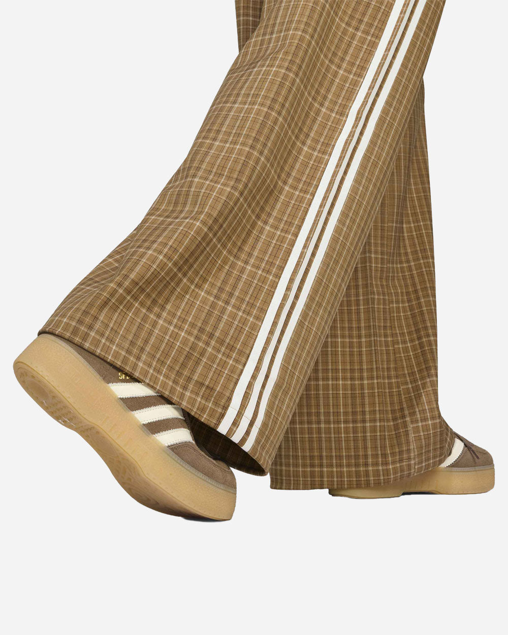 adidas Originals Check Track Pants Brown Desert LG4075