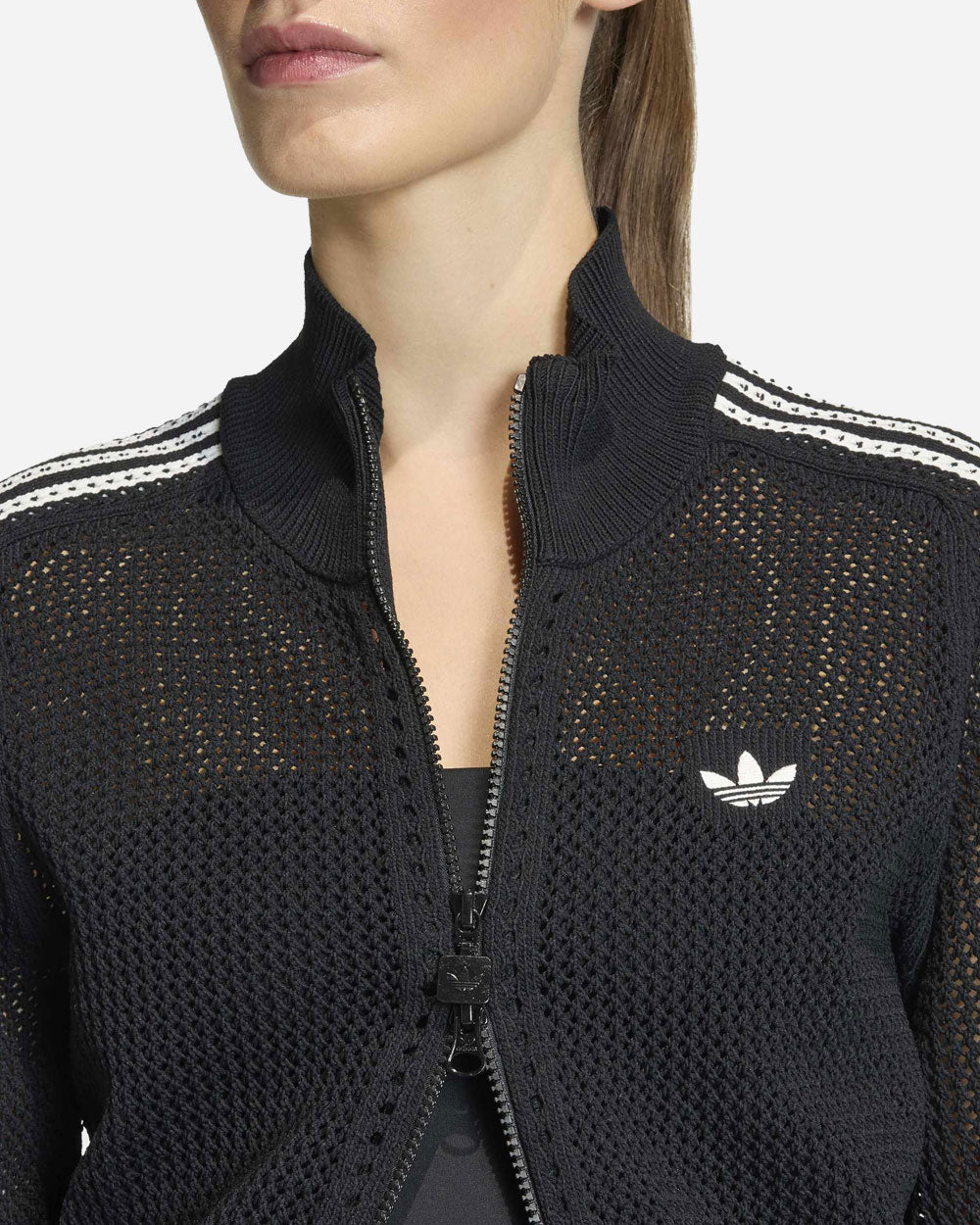 adidas Originals Crochet Track Top Black KC6497