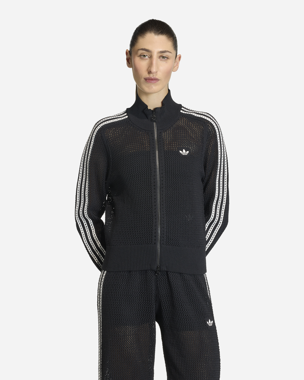 adidas Originals Crochet Track Top Black KC6497
