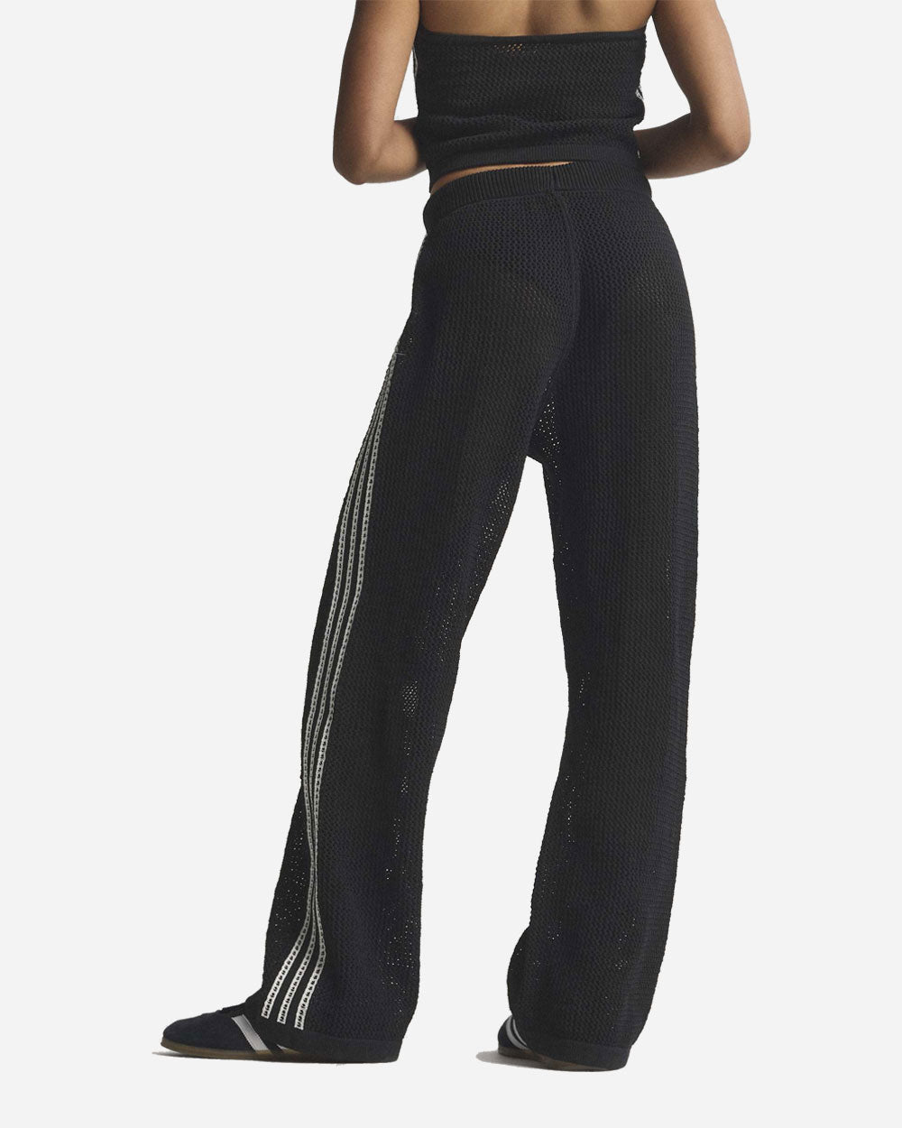 Adidas Crochet Track Pants Black KC6494