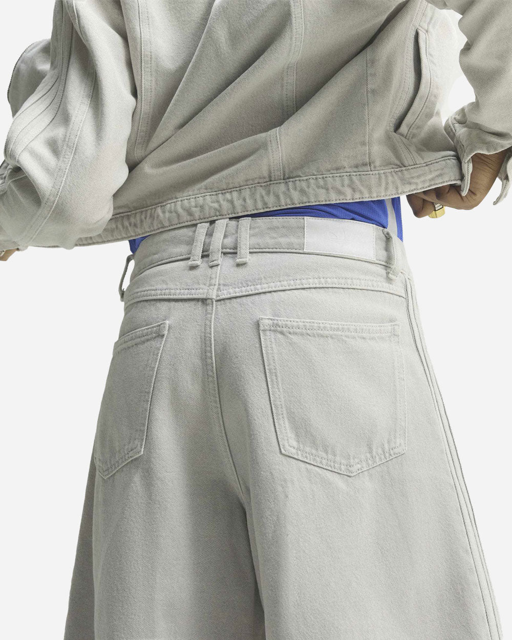 adidas Originals Denim Jorts Clear Grey KQ6477