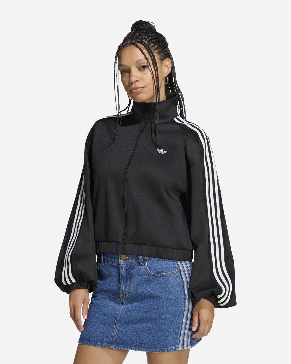 adidas Originals Lace Oversized Track Top Black LG4279