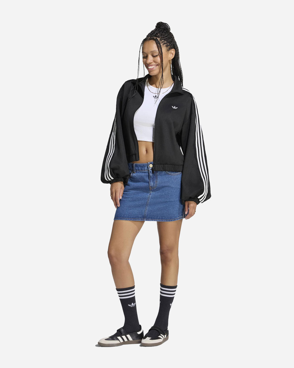 adidas Originals Lace Oversized Track Top Black LG4279