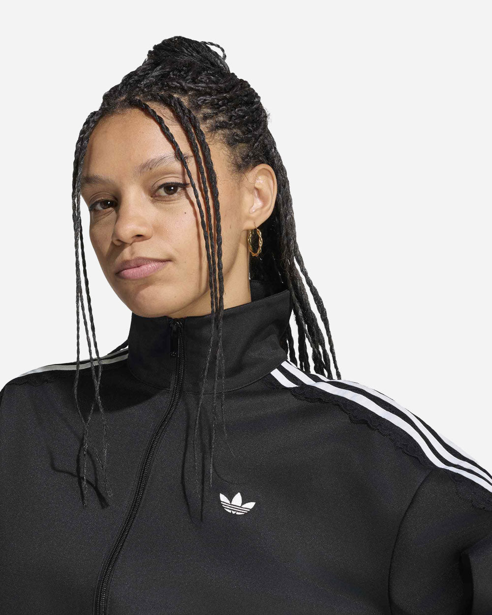 adidas Originals Lace Oversized Track Top Black LG4279