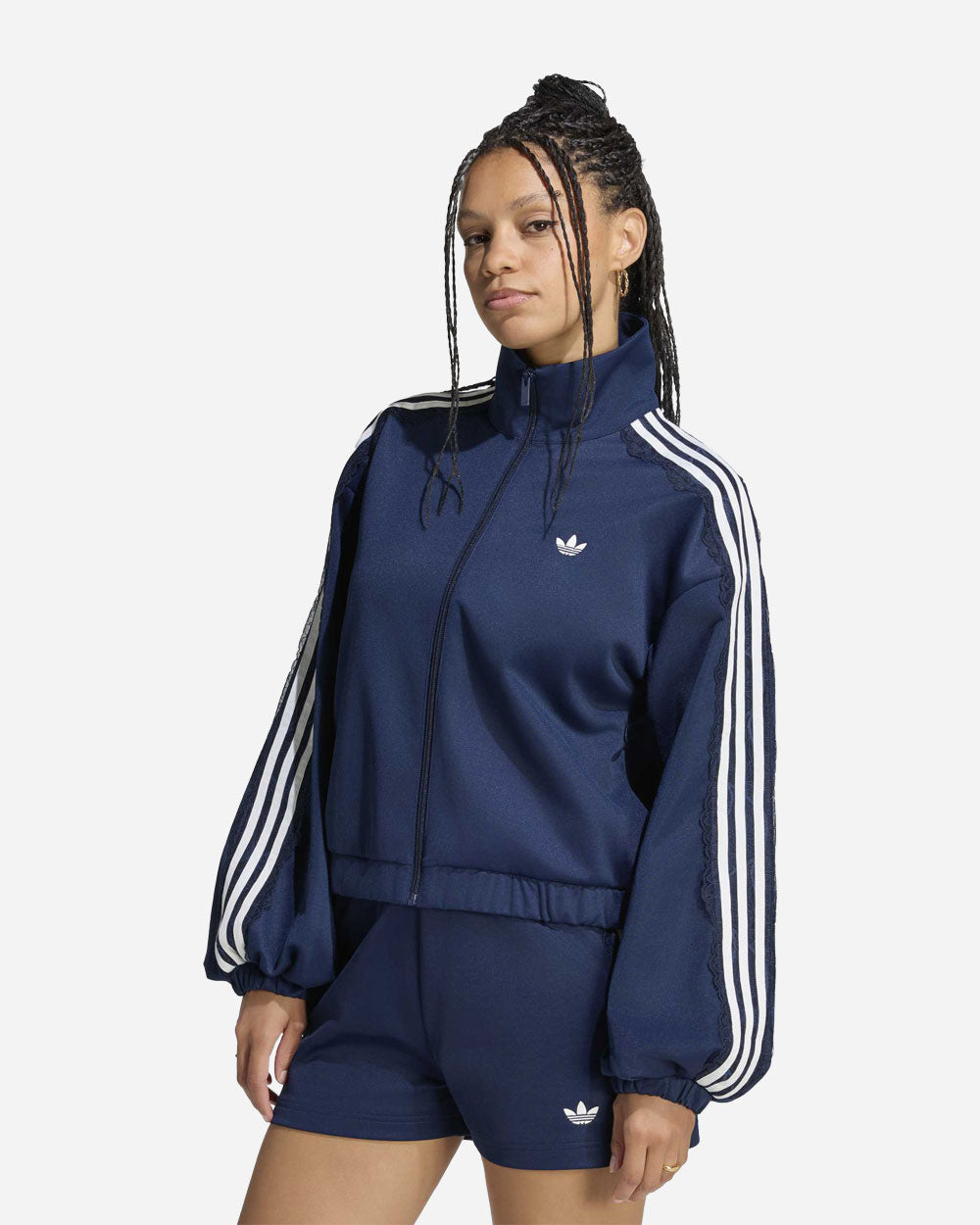 adidas Originals Lace Oversized Track Top Collegiate Navy LG4277