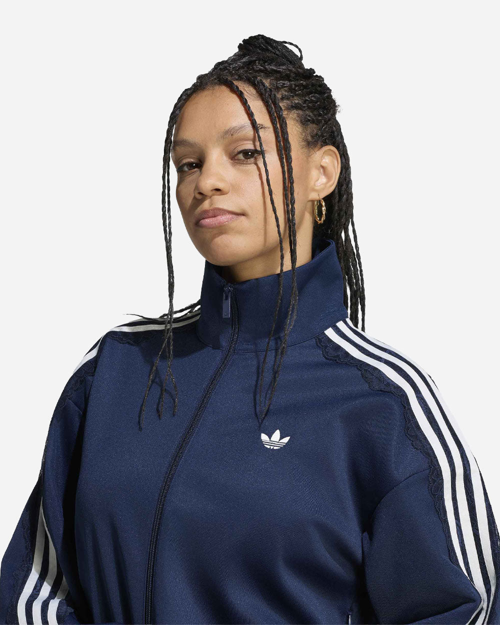 adidas Originals Lace Oversized Track Top Collegiate Navy LG4277