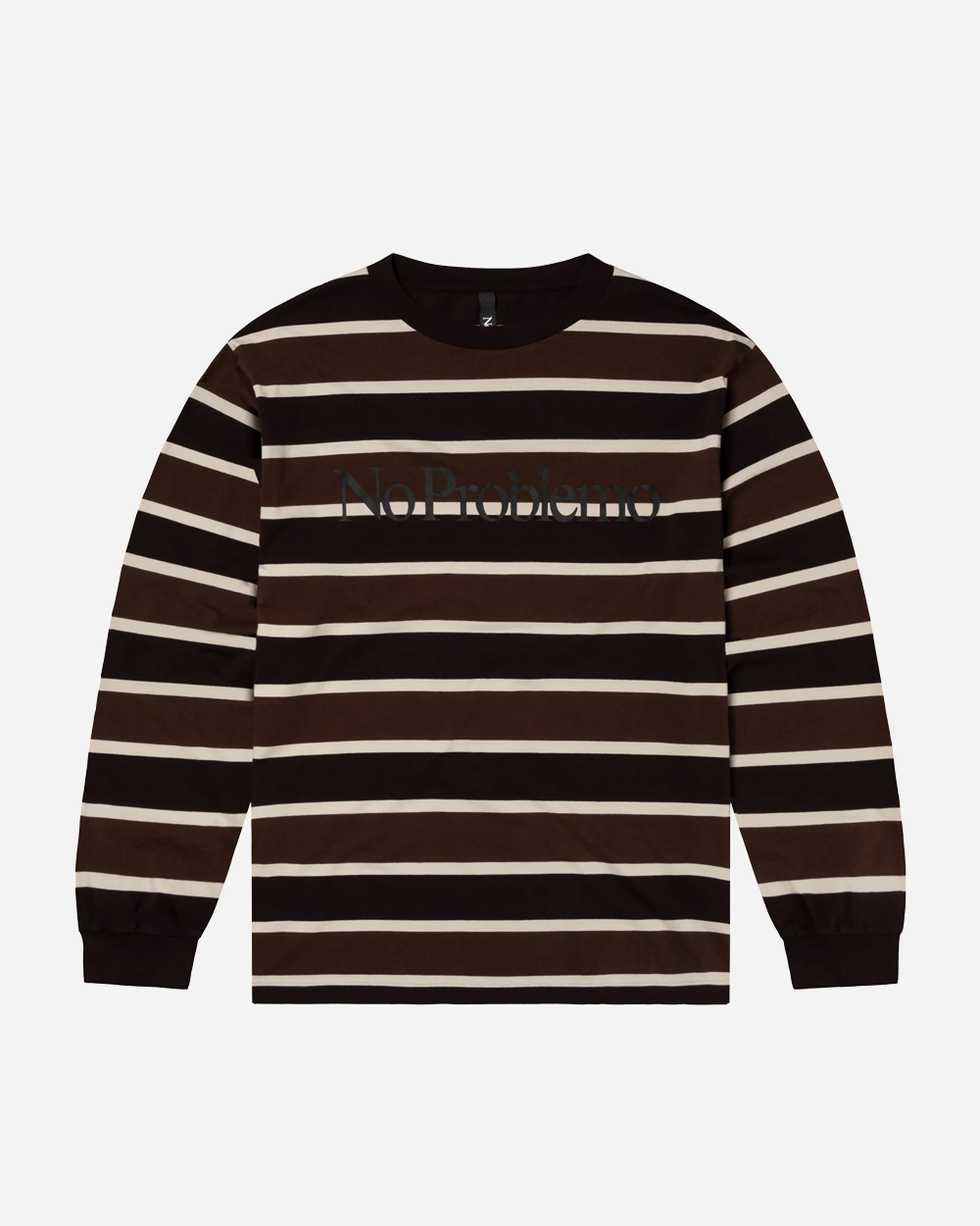 No Problemo No Problemo Striped Long Sleeve Tee Brown NP60021.04
