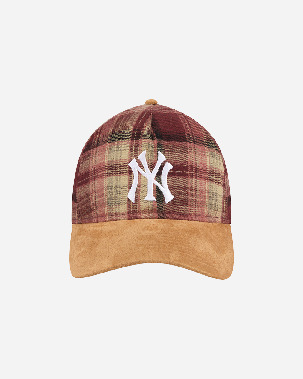 New Era 9Twenty A Frame Plaid Suede New York Yankees Open Red 60871759