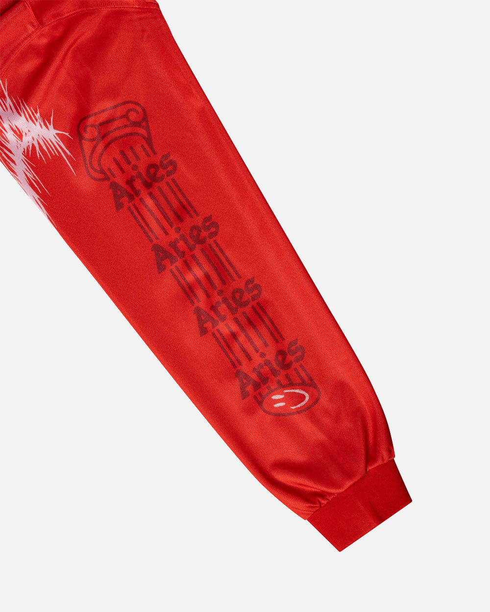 Aries The Rat Project Airtex Long Sleeve Tee Red AR40050.04