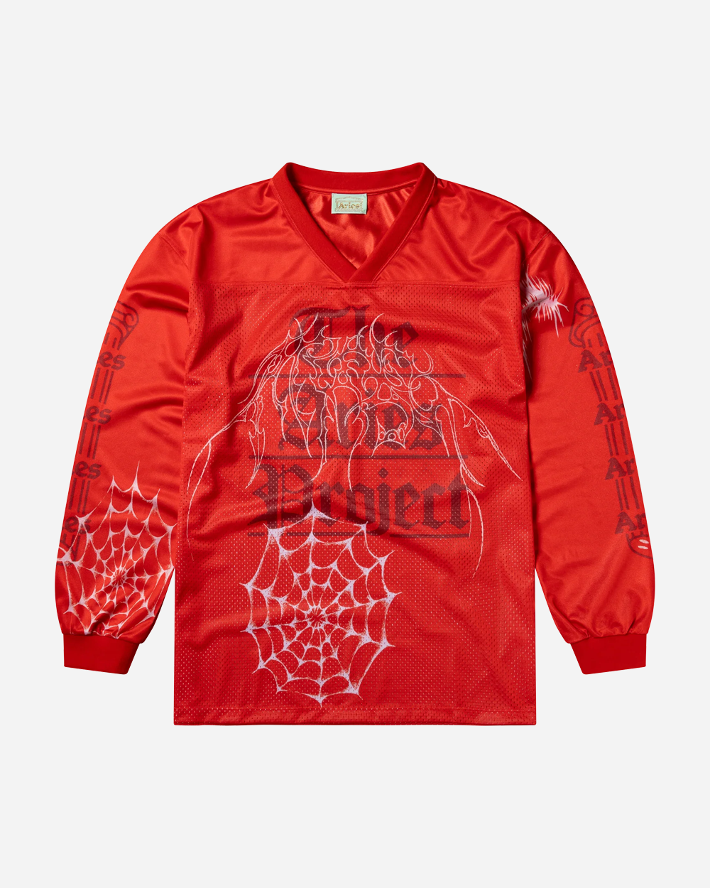 Aries The Rat Project Airtex Long Sleeve Tee Red AR40050.04