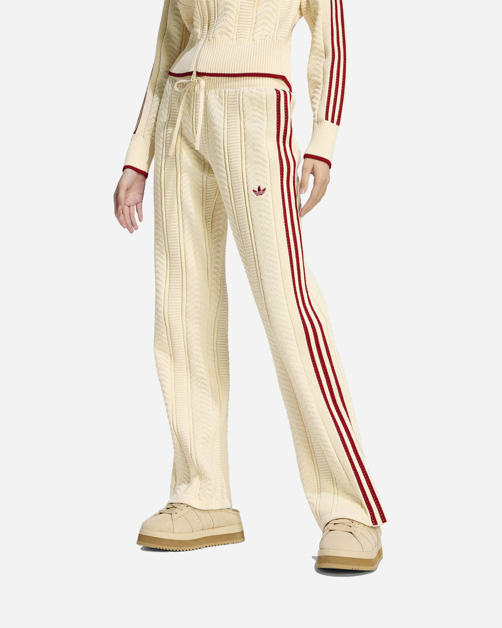 adidas Originals Sst Wide Leg Track Pants Warm Vanilla KR9625