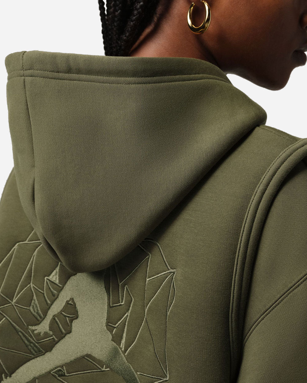 Teyana Taylor  x Jordan Fleece Hoodie Rough Green IM6257-326