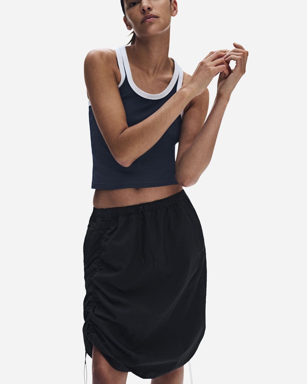 Zendaya x On Drawstring Midi Skirt Black 1WG11910553