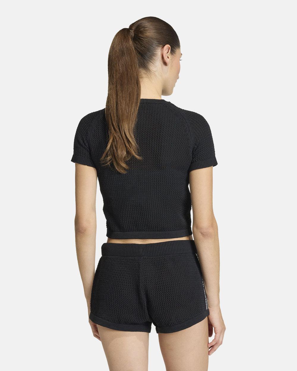Adidas Crochet Tee Black KC6481
