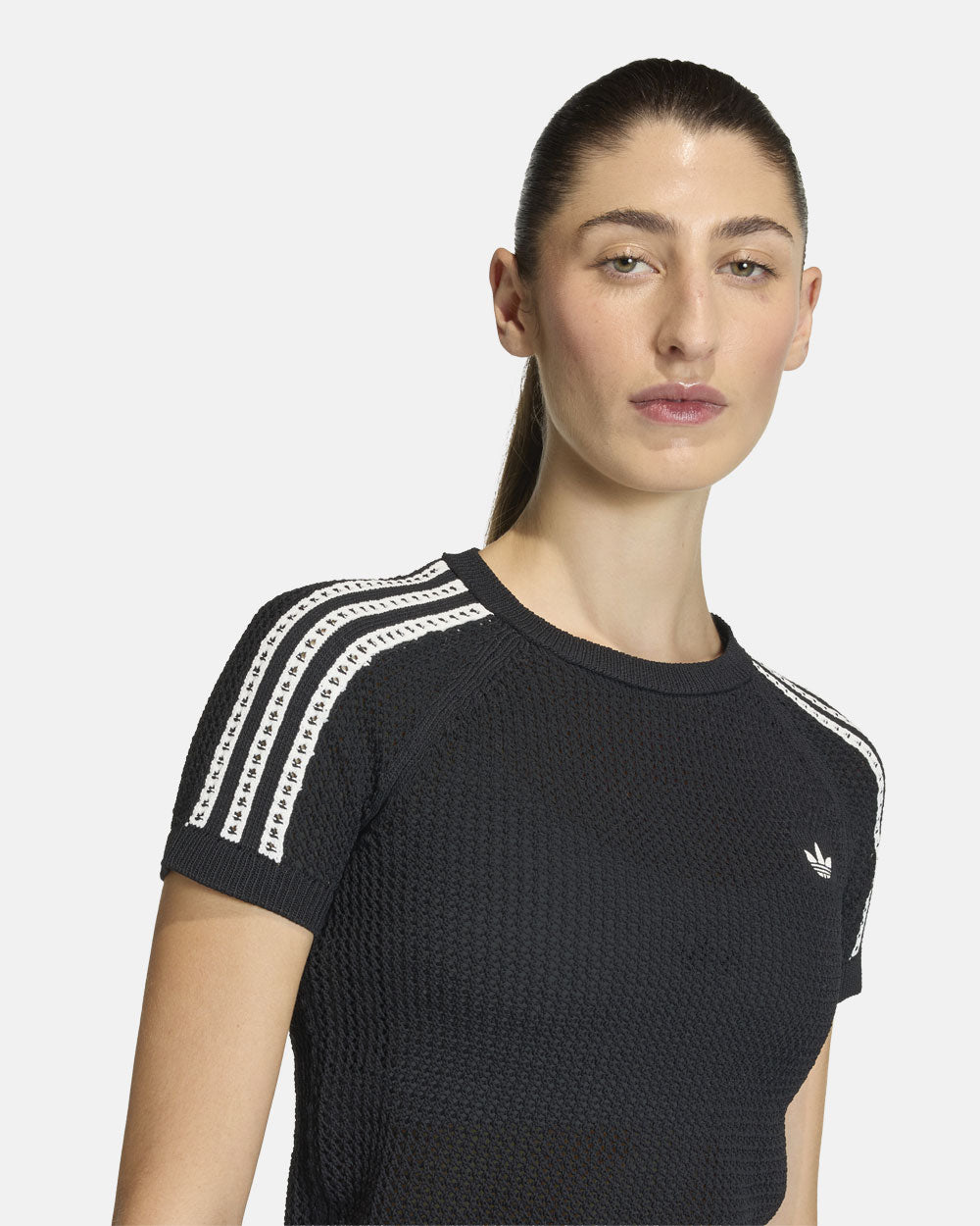 Adidas Crochet Tee Black KC6481