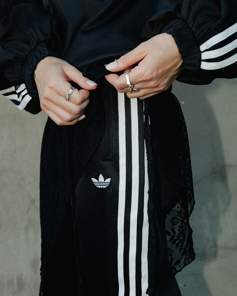 adidas Originals Lace Firebird Track Pants Black LG4271