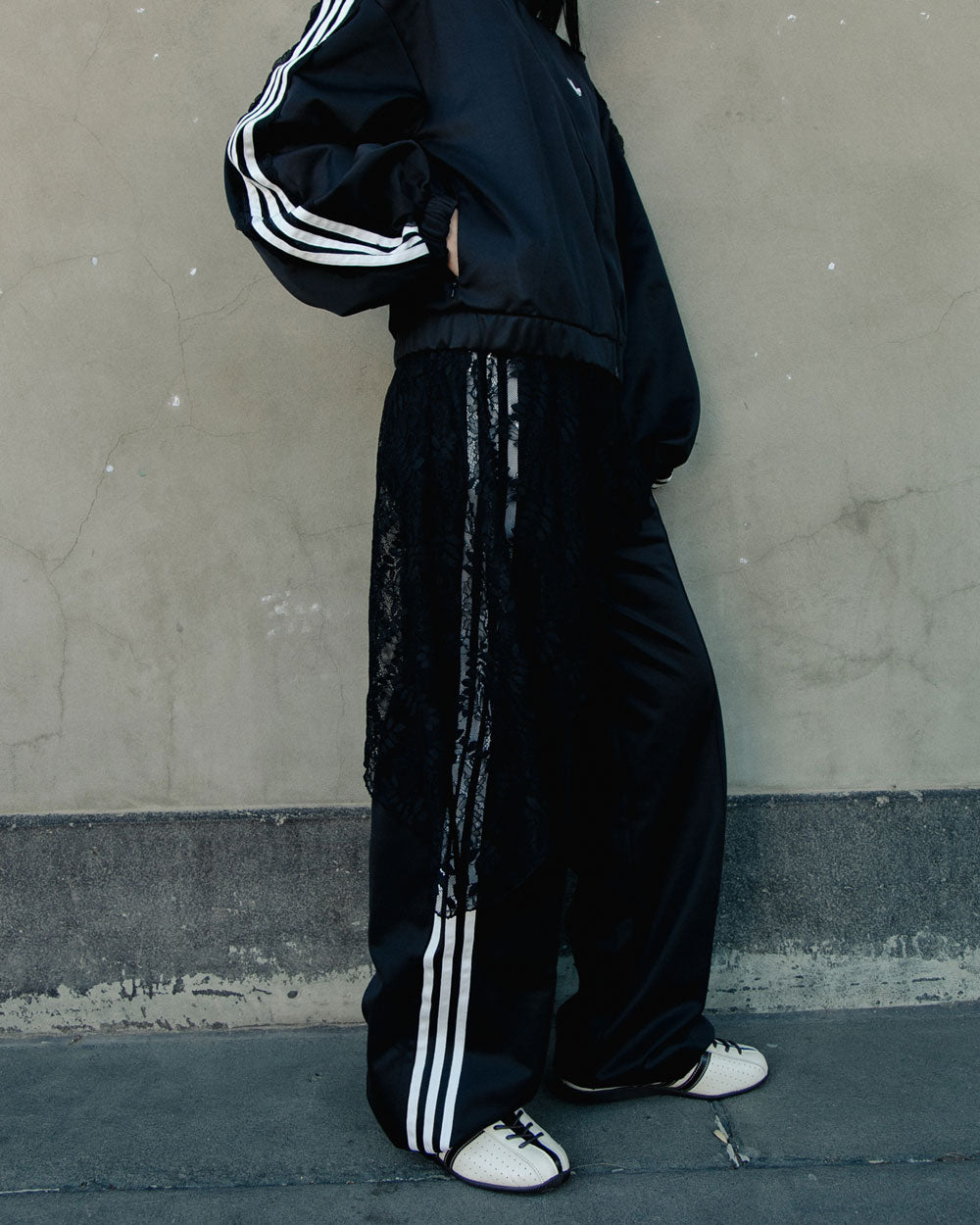 adidas Originals Lace Firebird Track Pants Black LG4271