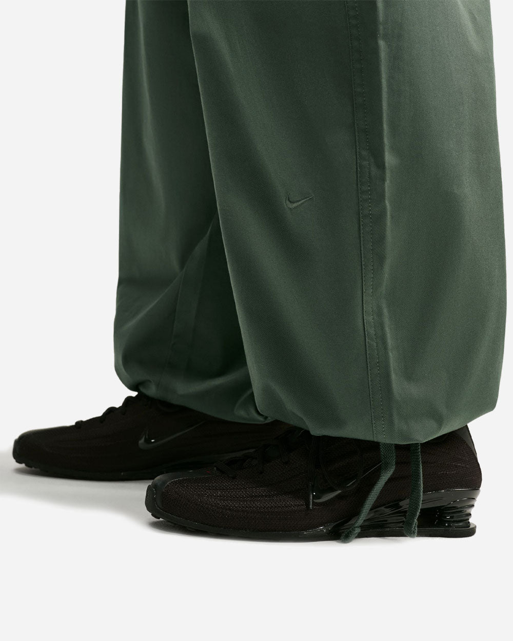 Oversized Low Rise Utility Pants Camo Green