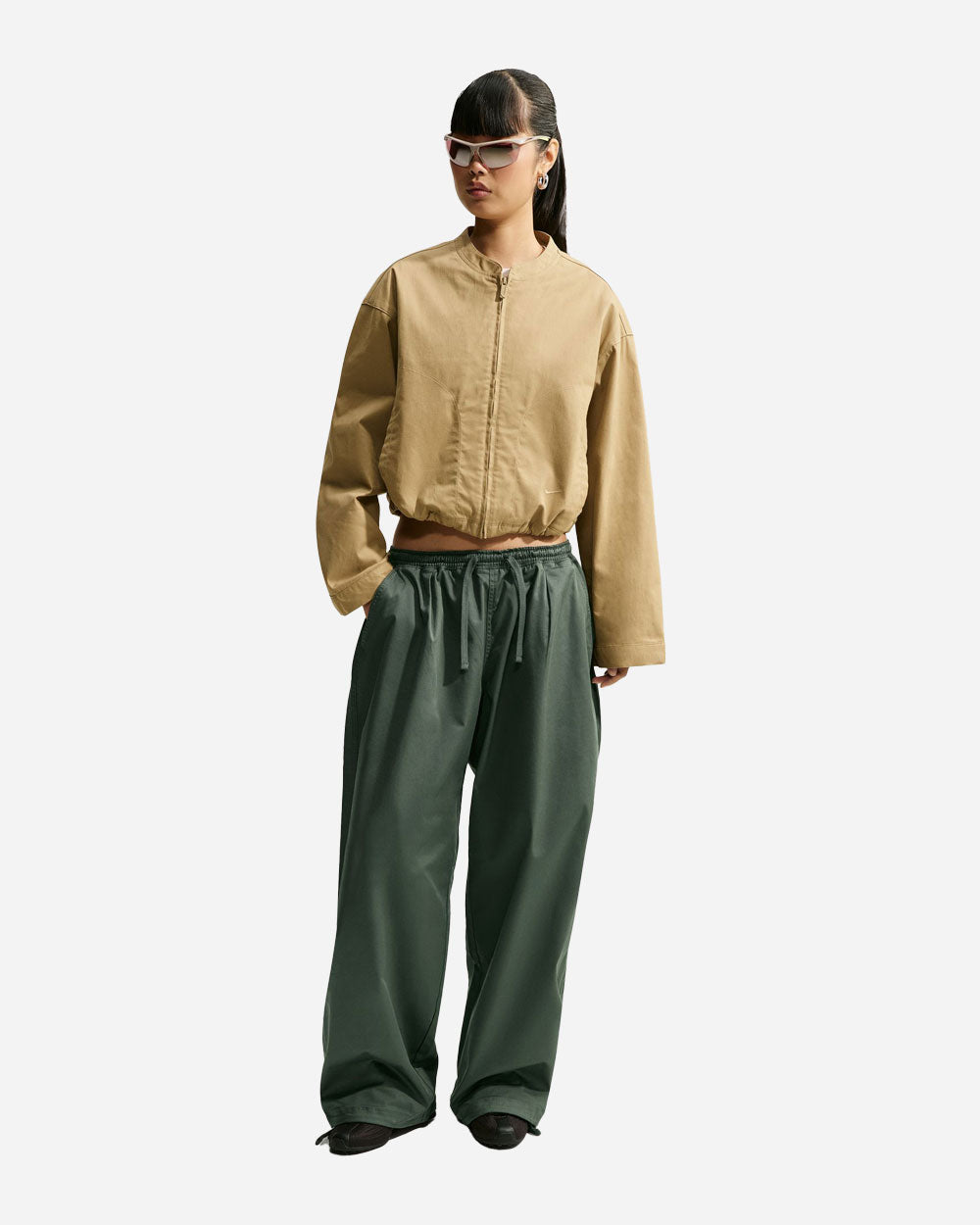Nike Oversized Low Rise Utility Pants Camo Green IM8409-303