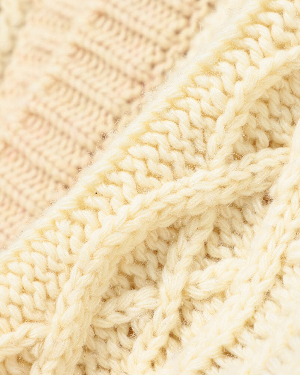 Beams Boy Two Tone Alan Cardigan Ivory 1315-0157-126-0818