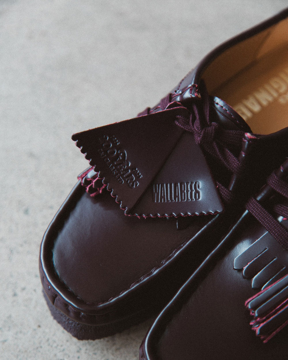 Clarks Originals Wallabee Leather Purple Grape 26182744