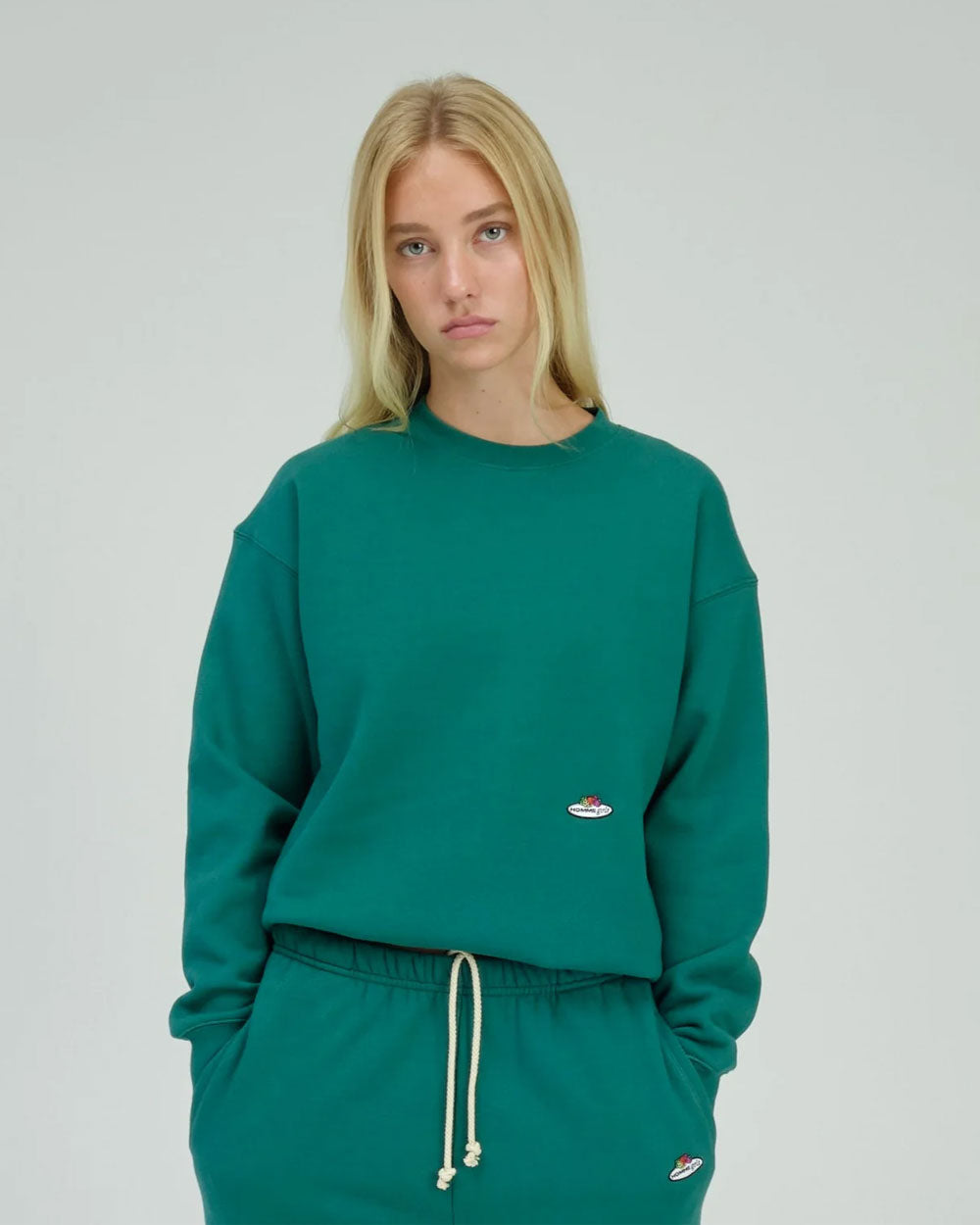 Hommegirls Fruit Of The Loom x Crew Neck Sweatshirt Green HGFOTL009