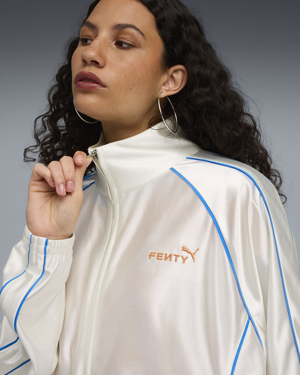 Fenty x T7 Piping Track Jacket Warm White